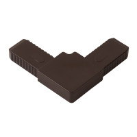 Соединительный уголок коричневый усиленный для рамного профиля