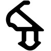 Уплотнитель (резина) для окон KBE (КБЕ 228) (рама, створка)