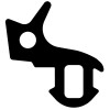 Уплотнитель (резина) для окон KBE (КБЕ 255) (рама, стеклопакеты) черный